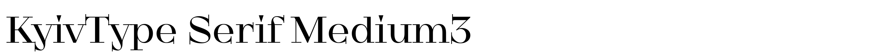 KyivType Serif Medium3